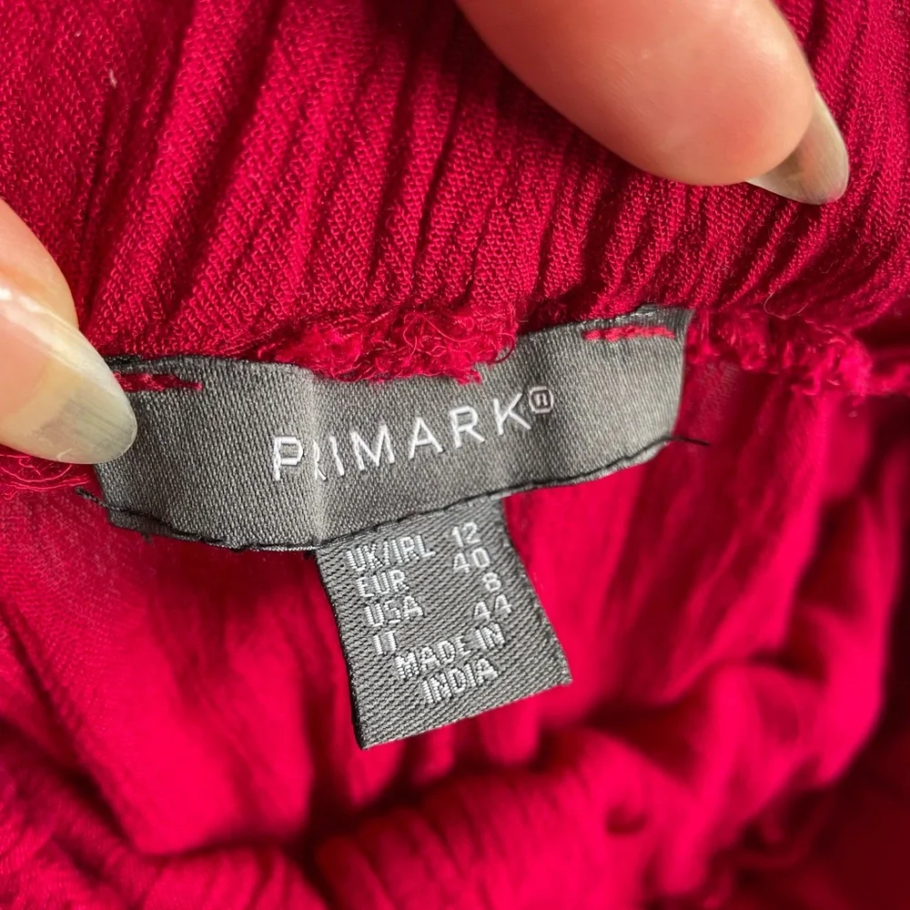 Primark red cottagecore boho maxi skirt, size 12 - Picture 5 of 7